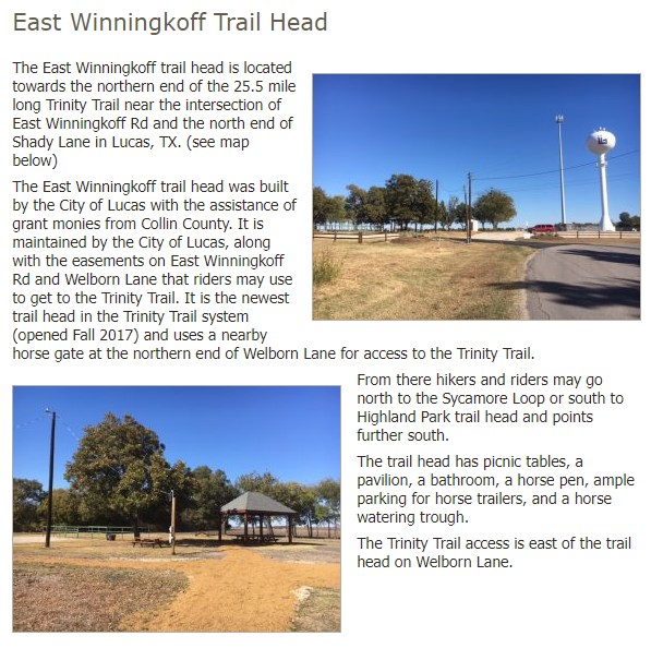 E Winningkoff trail head picture for about us section